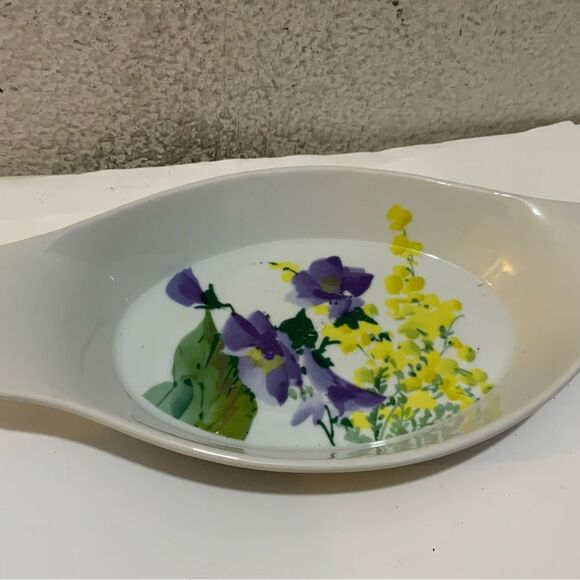 Lot 3 Dish Bake & Serve Casserole Savoir Vivre Ceramic "Meadow Splendor" G26 - Picture 2 of 8